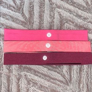 Lululemon Pink Headbands